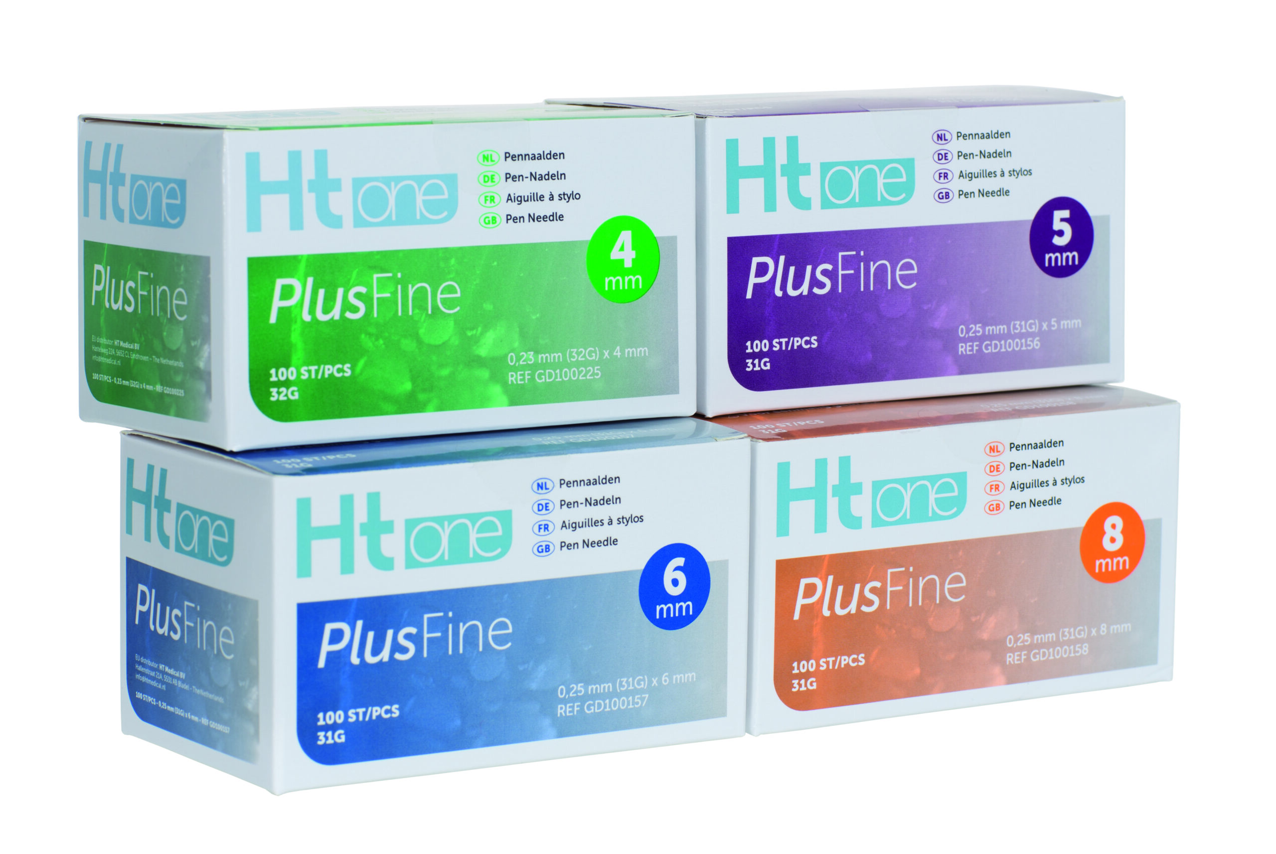 4/5/6/8mm HTone PlusFine Pennaalden